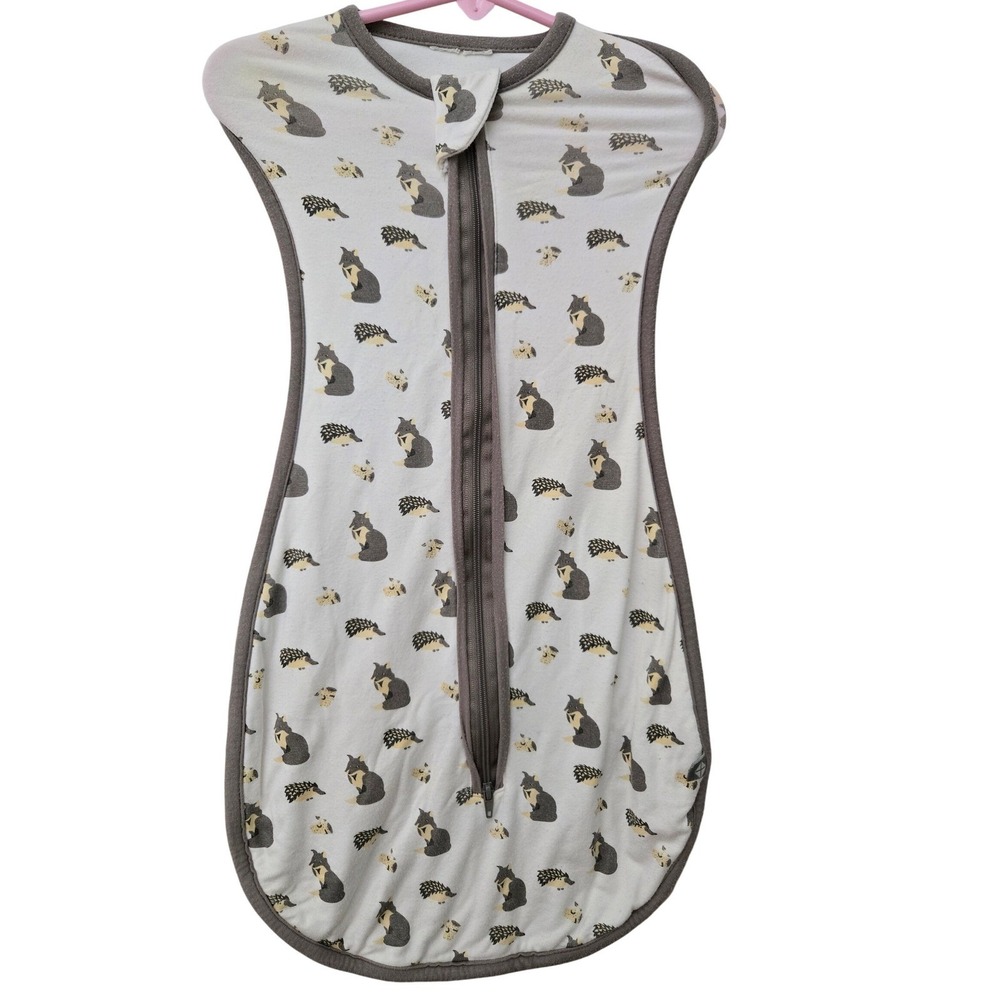 KYTE Baby HTF Sleep‎ Sack Swaddle Wearable Blanket Fox Hedgehog Print Sleeveless